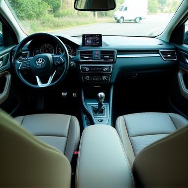 Intérieur de voiture parfaitement propre après detailing, Lavage Éclat